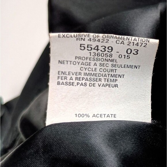 Jessica McClintock Maxi Skirt Gothic Steampunk Sz 12 Vintage Black Layers Bustle - Picture 10 of 15